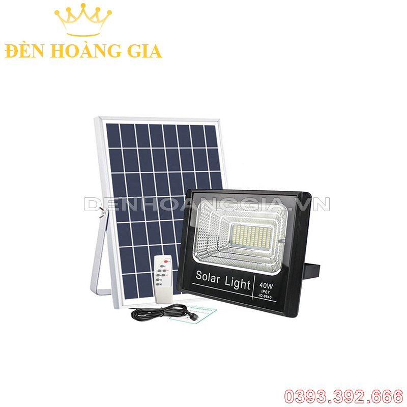 Đèn led pha năng lượng mặt trời V1 40w