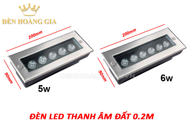 Đèn led thanh âm đất 0.2m