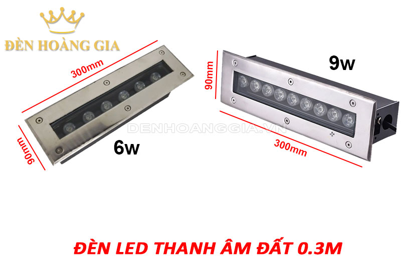 Đèn led thanh âm đất 0.3 mét