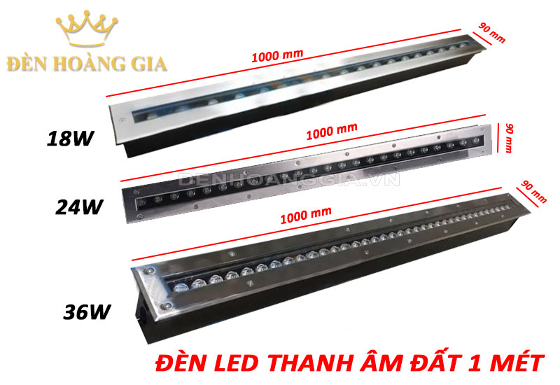 Đèn led thanh âm đất 1 mét