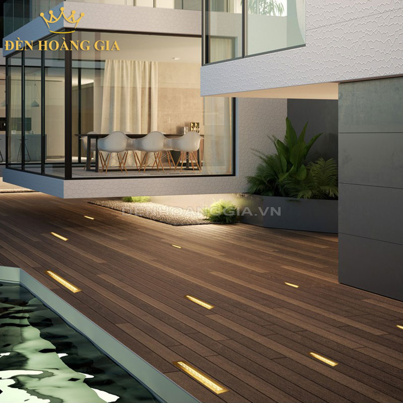 Đèn led thanh lắp âm sàn gỗ