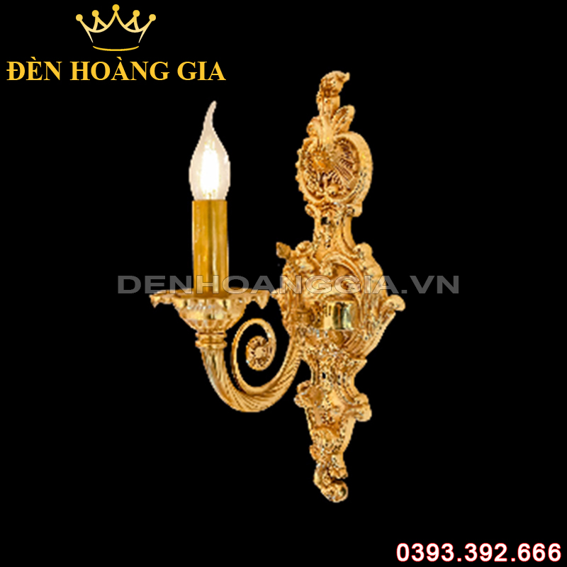 Đèn led tường nến Đồng Rolux-DTND8802/1
