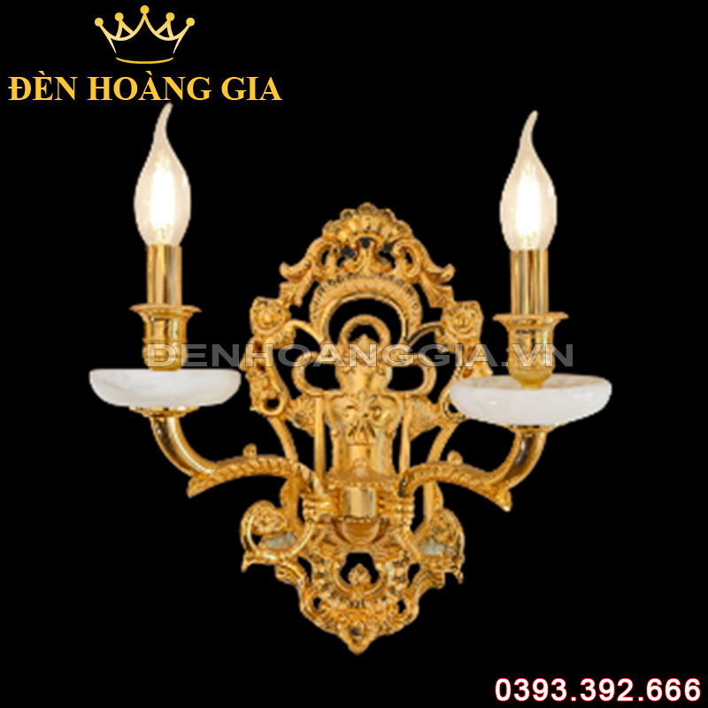 Đèn led tường nến Đồng Rolux-DTND9241/2