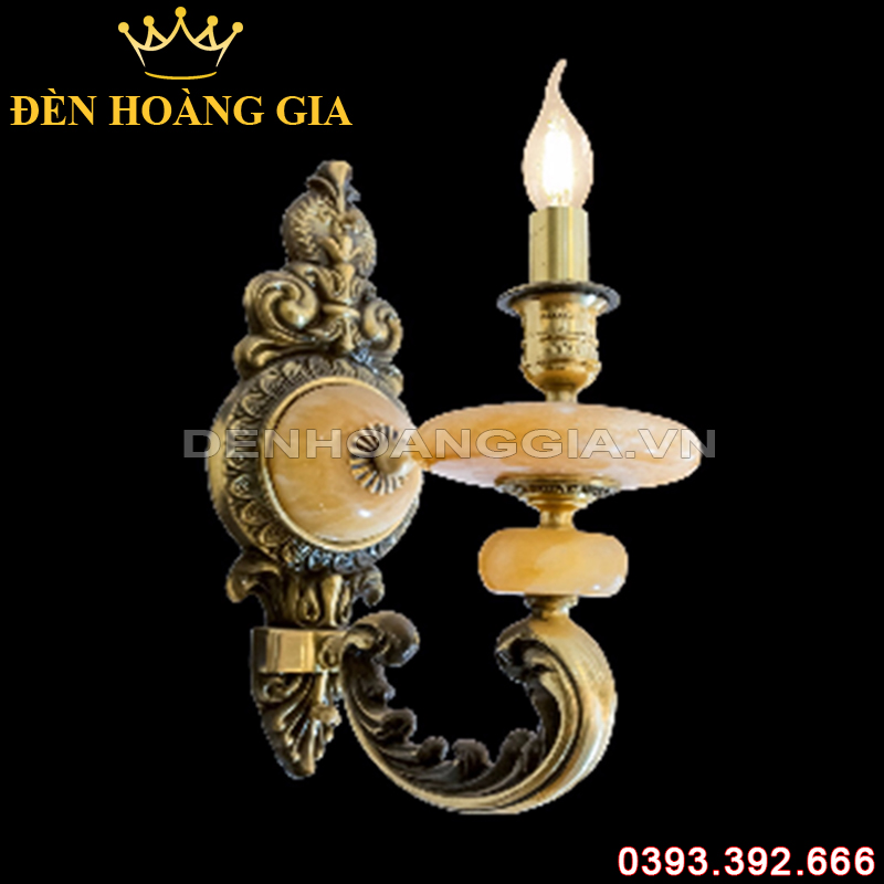 Đèn led tường nến Đồng Rolux-DTND9251/1