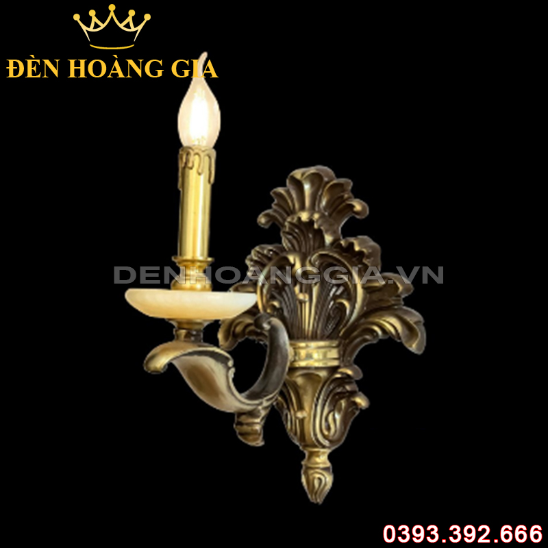 Đèn led tường nến Đồng Rolux-DTND9259/1