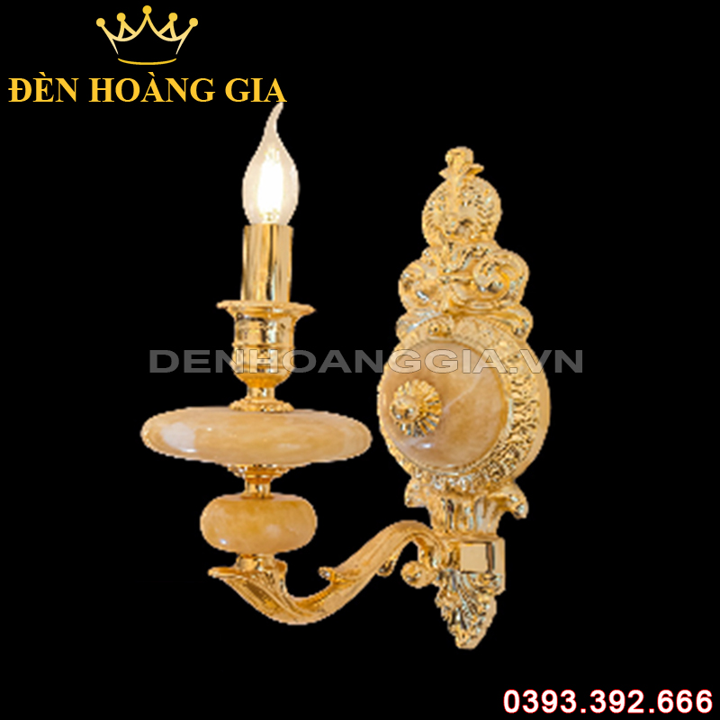 Đèn led tường nến Đồng Rolux-DTND9266/1
