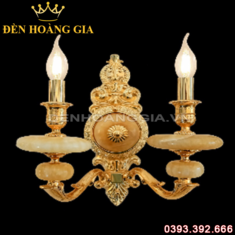 Đèn led tường nến Đồng Rolux-DTND9266/2