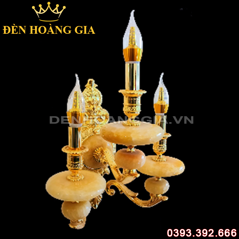 Đèn led tường nến Đồng Rolux-DTND9266/3