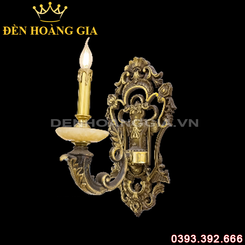 Đèn led tường nến Đồng Rolux-DTND9269/1