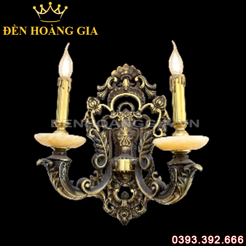 Đèn led tường nến Đồng Rolux-DTND9269/2