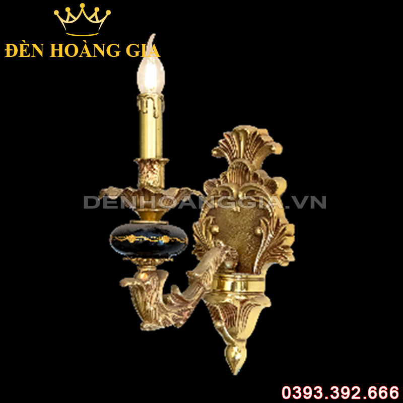Đèn led tường nến Đồng Rolux-DTND9277/1