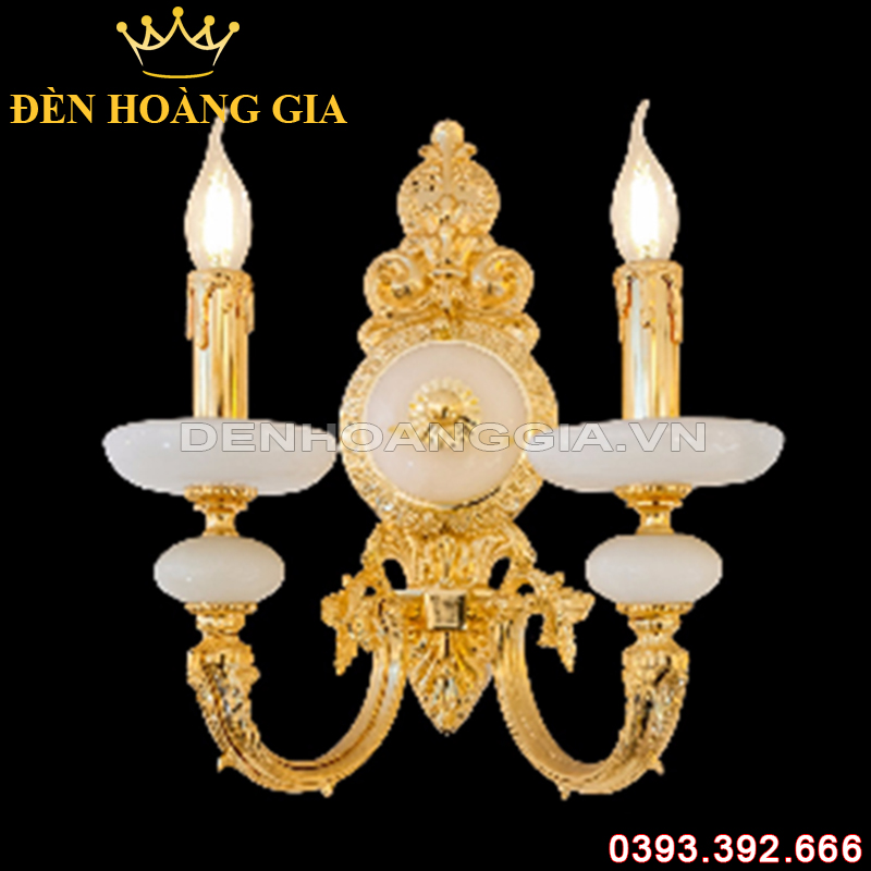 Đèn led tường nến Đồng Rolux-DTND9287/2