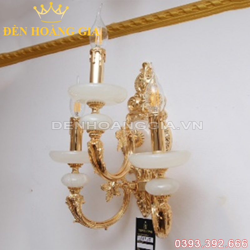 Đèn led tường nến Đồng Rolux-DTND9287/3