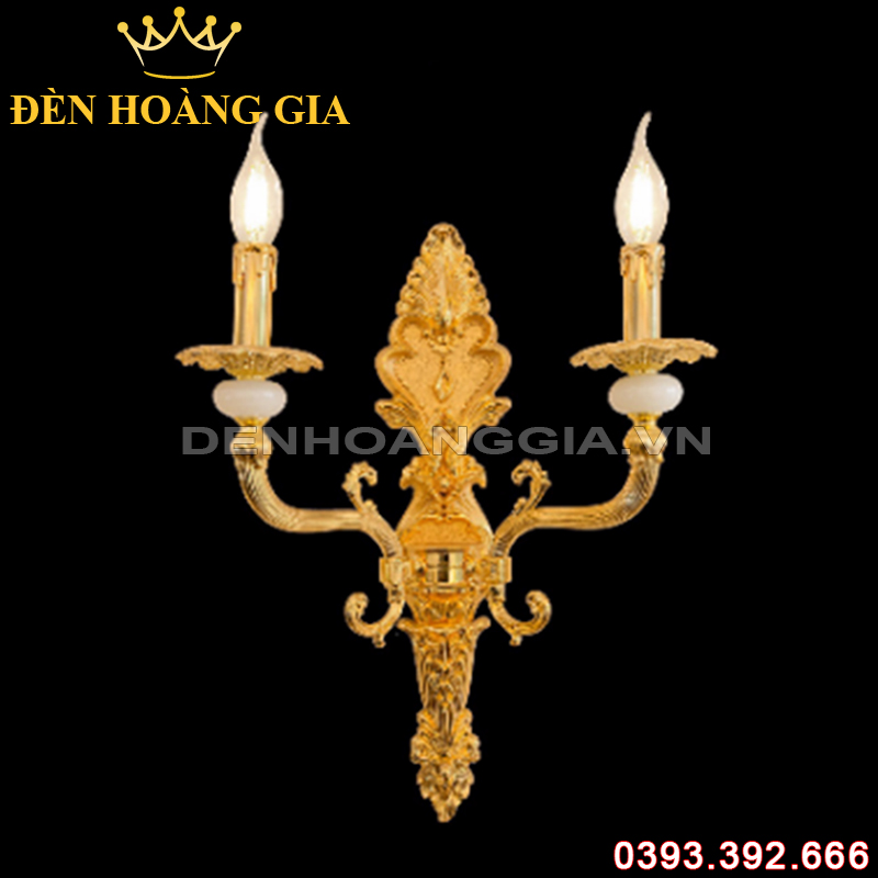 Đèn led tường nến Đồng Rolux-DTND9289/2