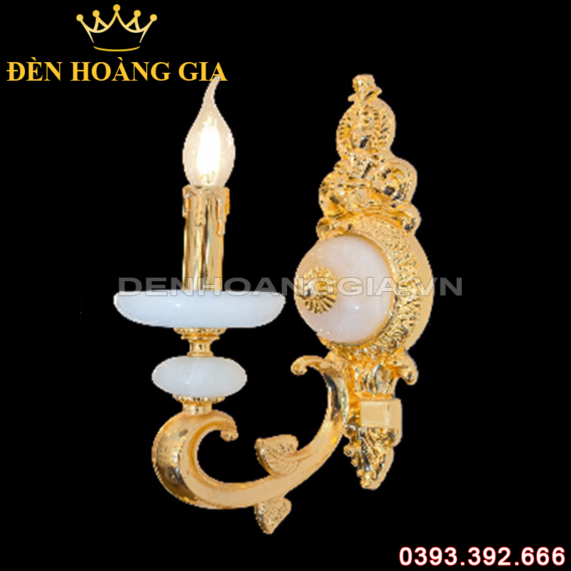 Đèn led tường nến Đồng Rolux-DTND9290/1