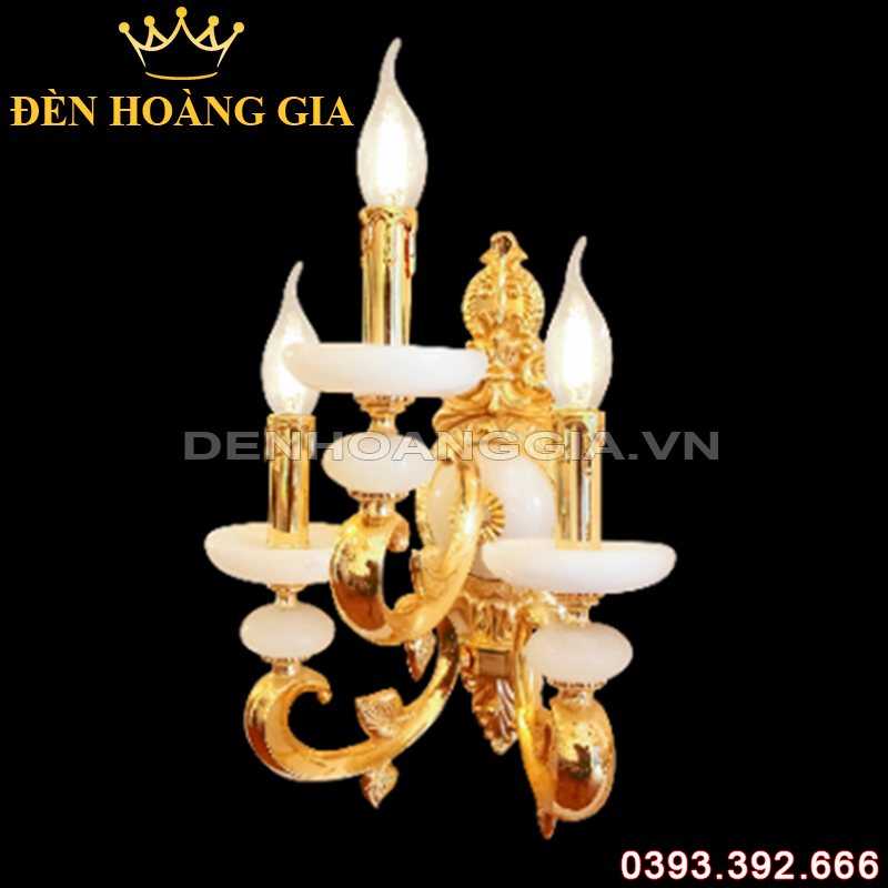 Đèn led tường nến Đồng Rolux-DTND9290/3