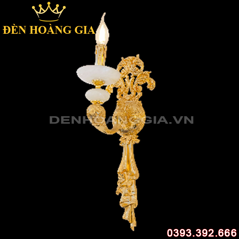 Đèn led tường nến Đồng Rolux-DTND9292/1