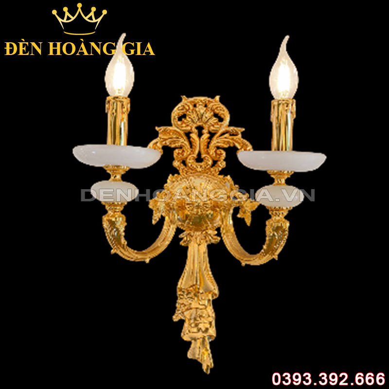 Đèn led tường nến Đồng Rolux-DTND9294/2