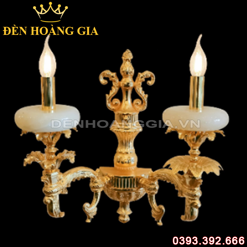 Đèn led tường nến Đồng Rolux-DTND9299/2