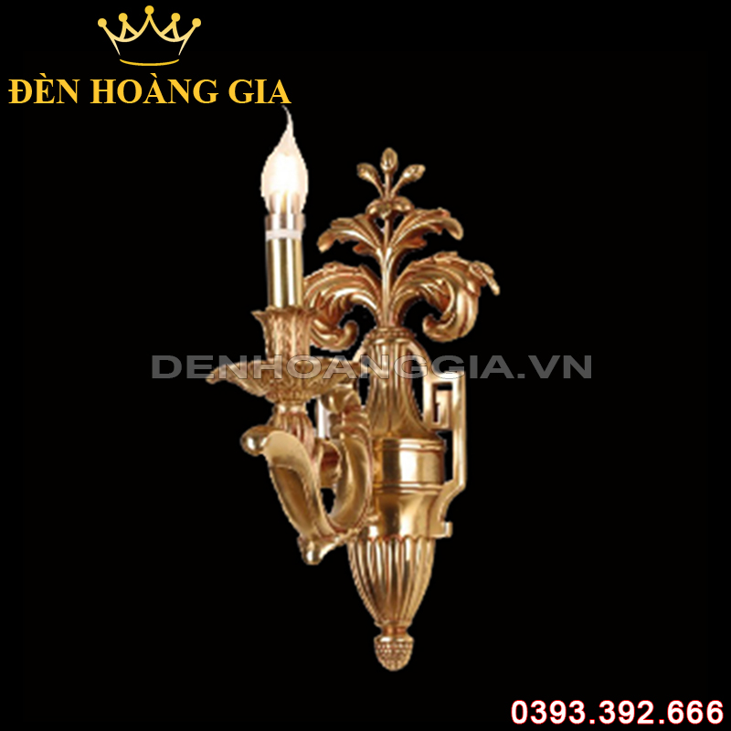 Đèn led tường nến Đồng Rolux-DTND9313/1