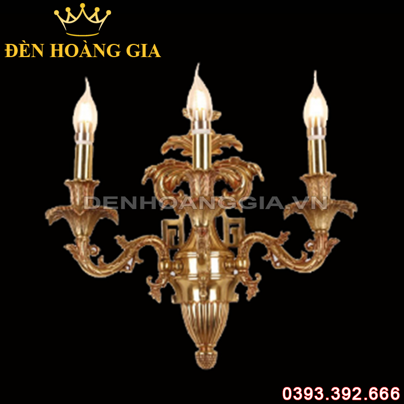 Đèn led tường nến Đồng Rolux-DTND9315/3