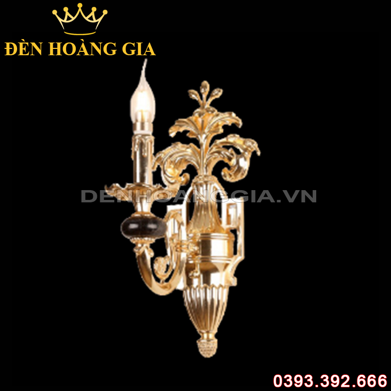 Đèn led tường nến Đồng Rolux-DTND9318/1