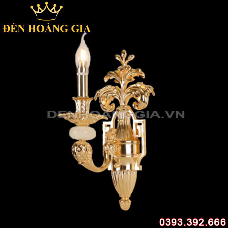 Đèn led tường nến Đồng Rolux-DTND9326/1