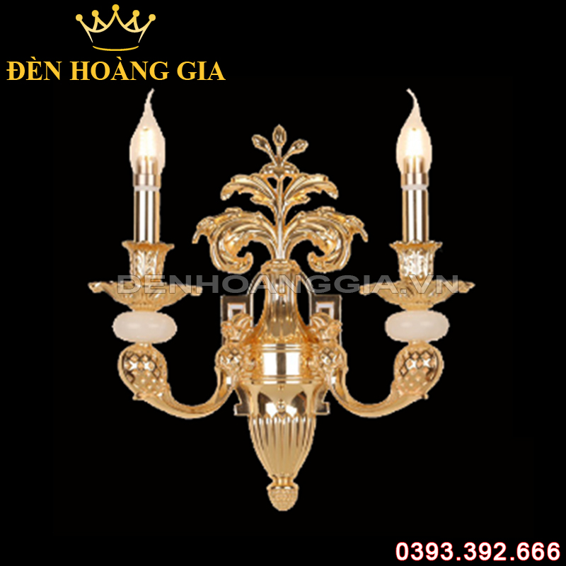 Đèn led tường nến Đồng Rolux-DTND9326/2