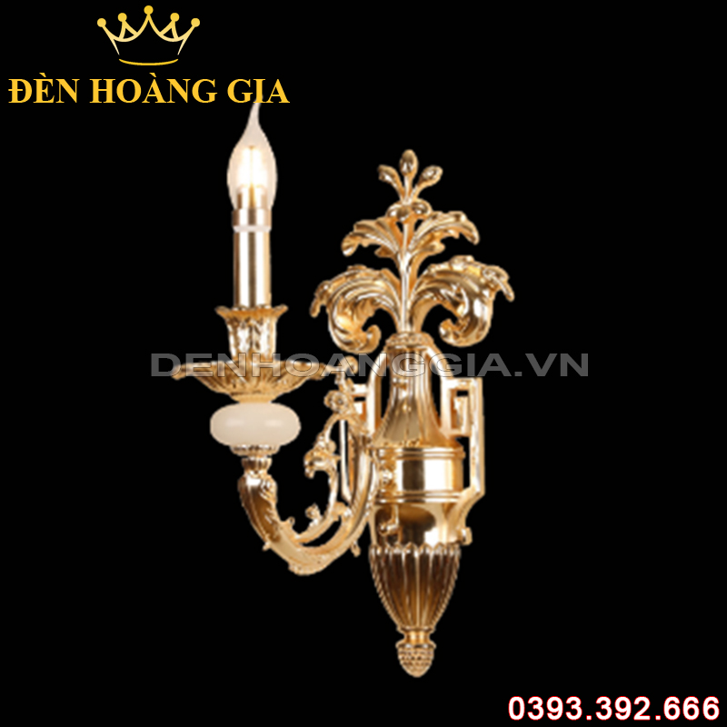 Đèn led tường nến Đồng Rolux-DTND9327/1