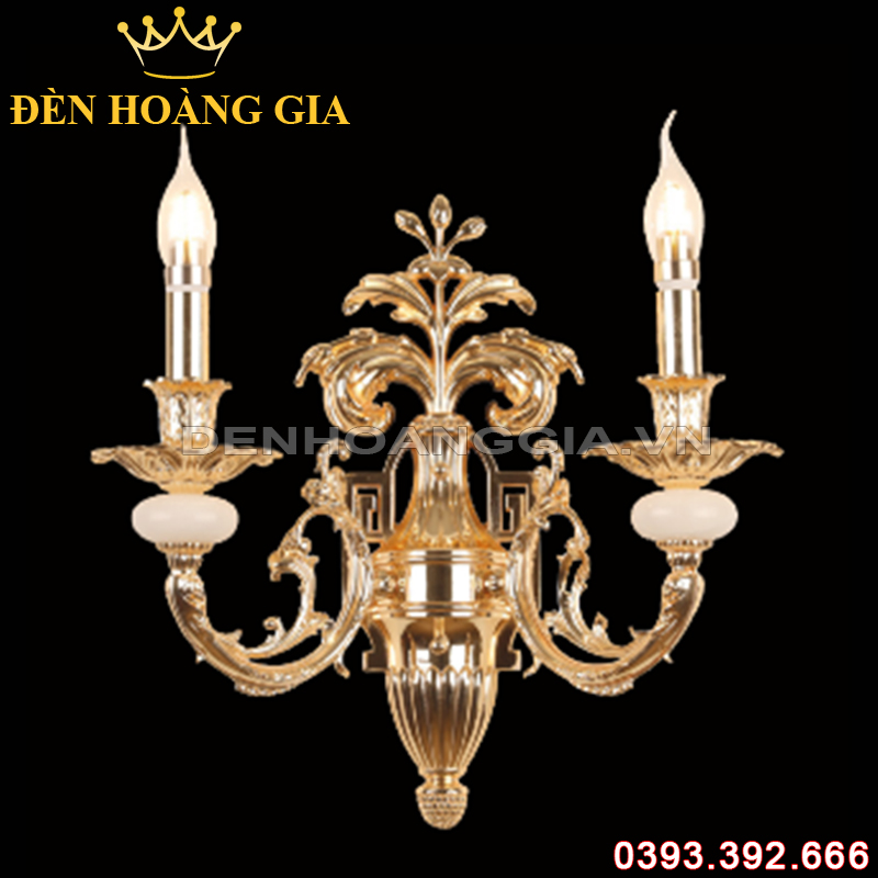 Đèn led tường nến Đồng Rolux-DTND9327/2