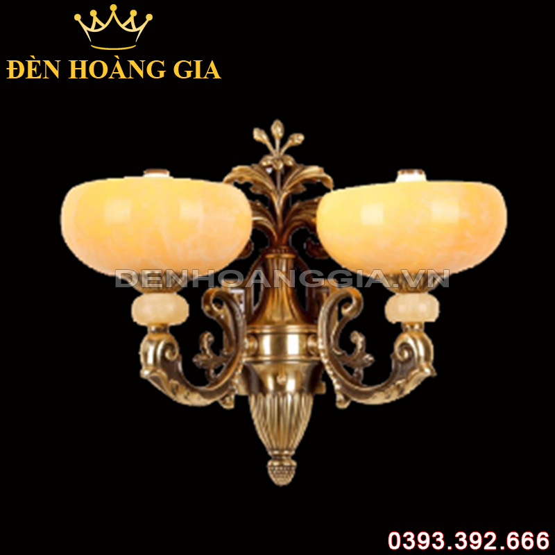 Đèn led tường nến Đồng Rolux-DTND9334/2