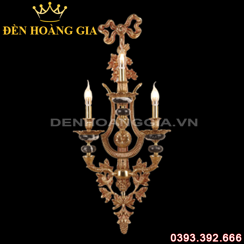 Đèn led tường nến Đồng Rolux-DTND9339/3