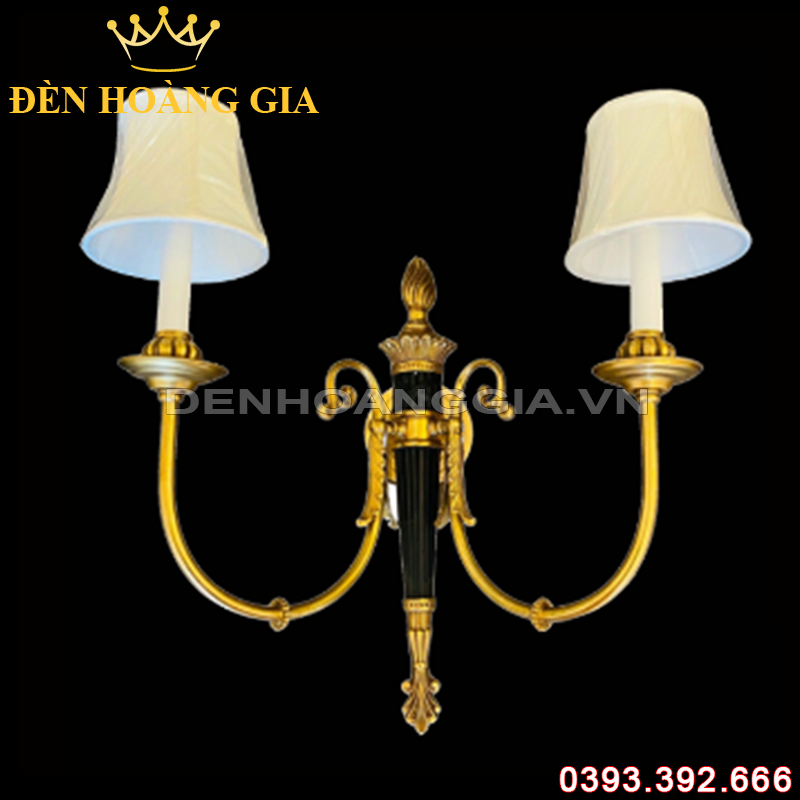 Đèn led tường nến Đồng Rolux-DTNDVT1075/2W