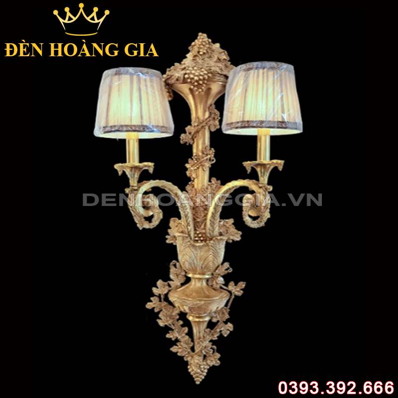 Đèn led tường nến Đồng Rolux-DTNDVT1106/2