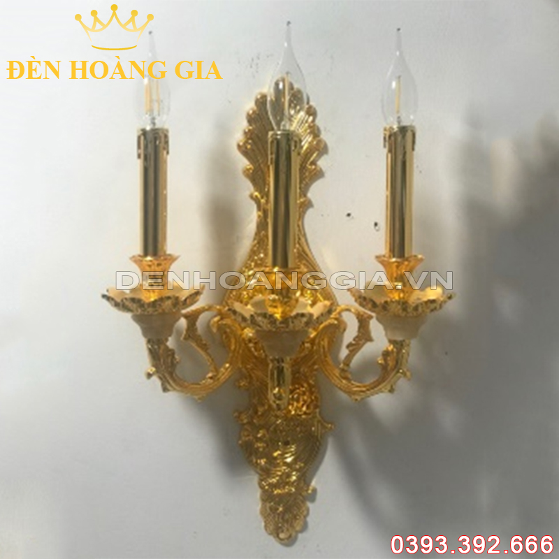 Đèn led tường nến Đồng Rolux-DTNDVT18070/3