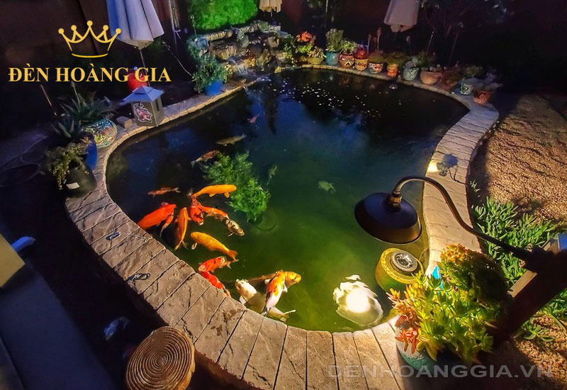 Hồ cá Koi nên tránh các đồ vật bằng đồng