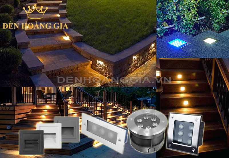 Đèn led âm bậc cầu thang các loại