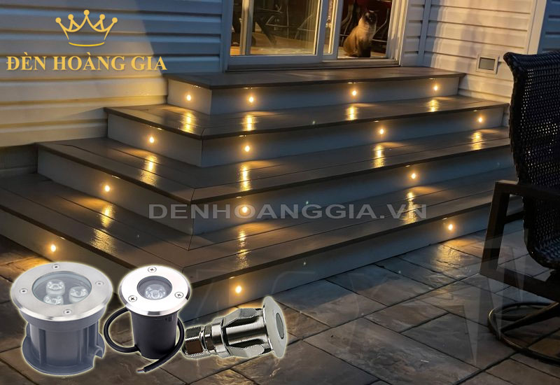 Đèn led âm đất 1w, 3w