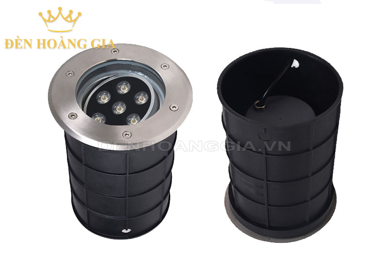 Đèn led âm đất chỉnh góc 6w