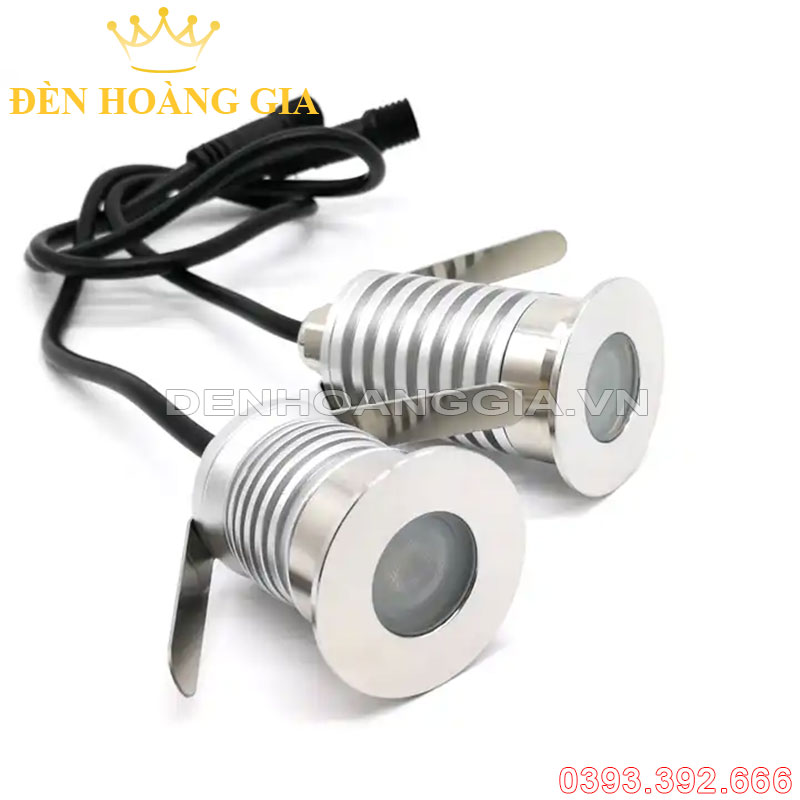Đèn led âm đất Mini 1w D25mm