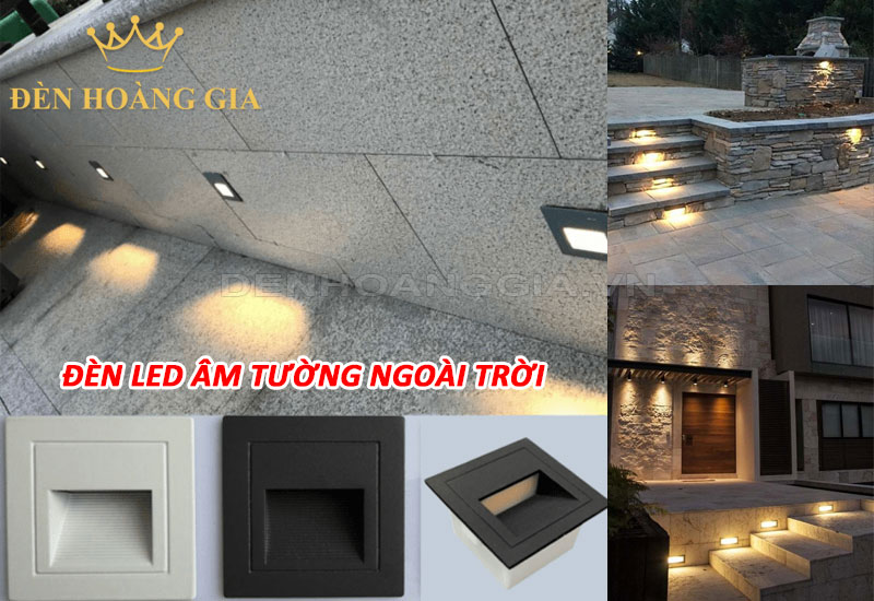 Đèn led âm tường ngoài trời