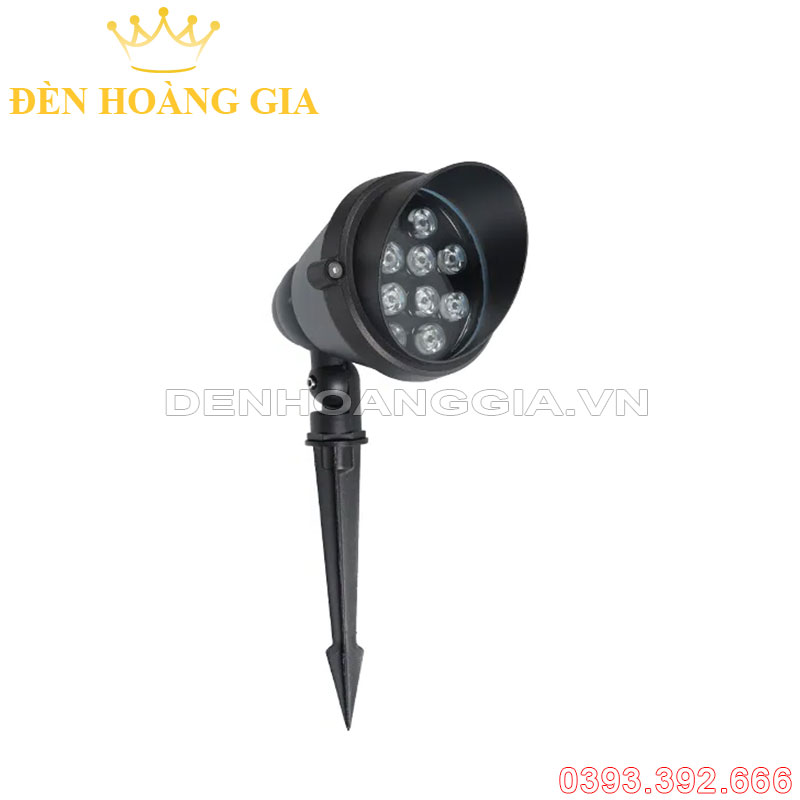 Đèn led cắm cỏ SMD 12w mũ to