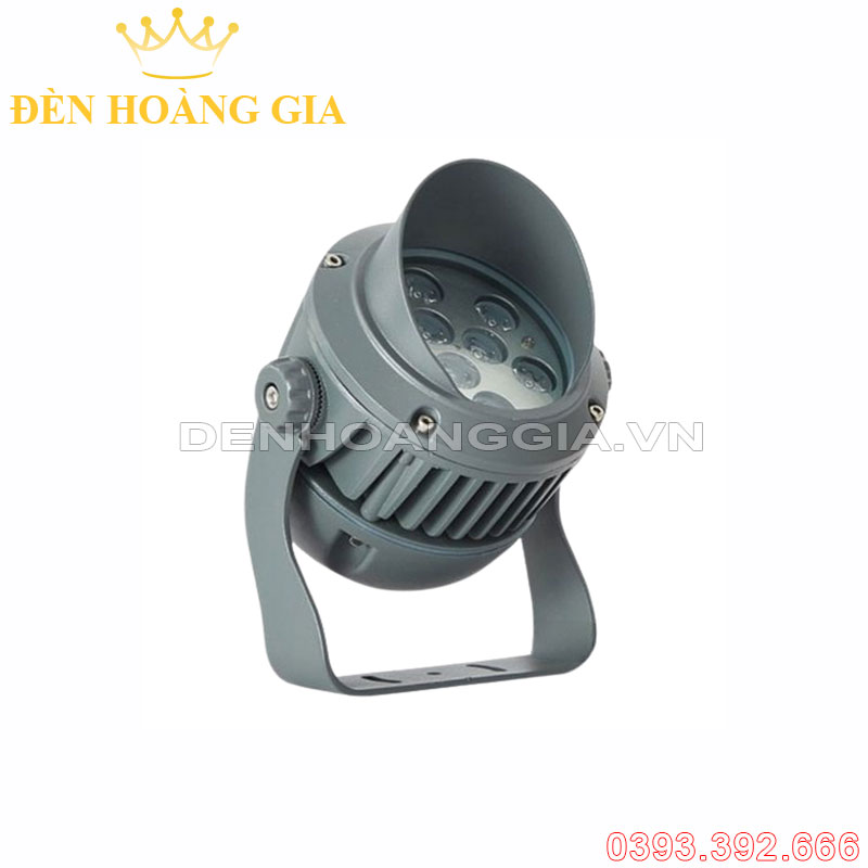 Đèn led chiếu điểm chiếu cây hắt tường VIPPRO 18w có mũ