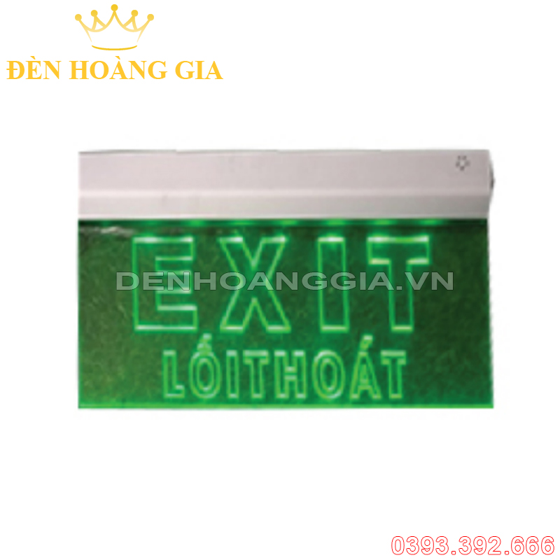 Đèn led exit thoát hiểm - chỉ dẫn 1 mặt V3 3w