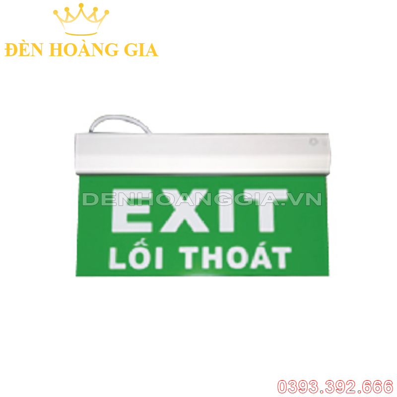 Đèn led exit thoát hiểm - chỉ dẫn 2 mặt V1 3w