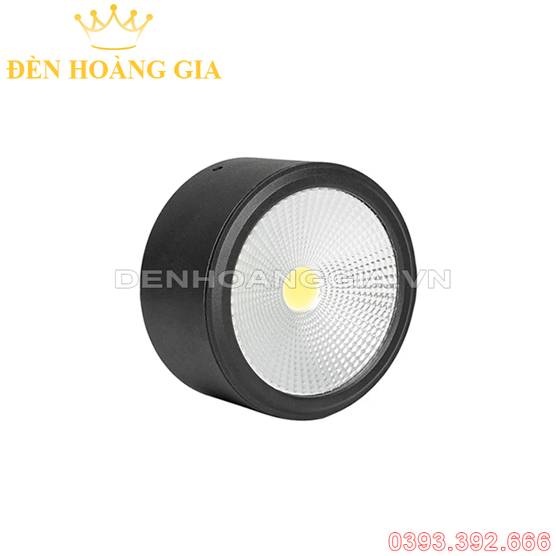 Đèn led ống bơ lùn vỏ đen 12w