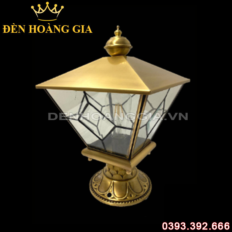 Đèn trụ cổng cổ điển bằng Đồng ROLUX-TCD21