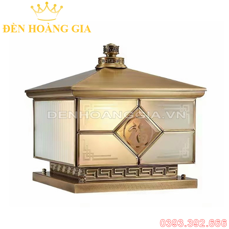 Đèn trụ cổng bằng Đồng ROLUX-TCD27