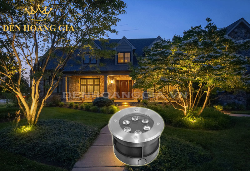 Ứng dụng lắp đèn led âm đất để chiếu sáng gốc cây
