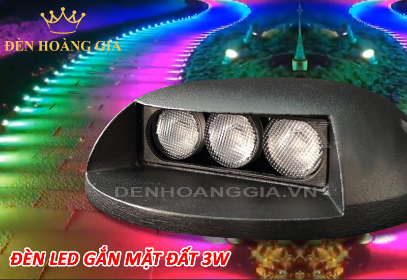 Ứng dụng lắp đèn led gắn âm mặt đất 3w